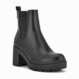 Nine West Quies Chelsea Heeled Ankle Boots - Black - Ireland (PR6145023)